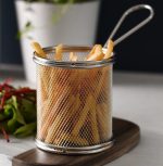 Φριτούρα σερβιρίσματος INOX στρόγγυλη Ø9x8,5hcm. 24-05-112/ΚΩΔ.2843