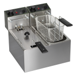 Φριτέζα Επαγγελματική Διπλη 4+4 LT 2Χ2500W FR00220 ΚΩΔ.2786
