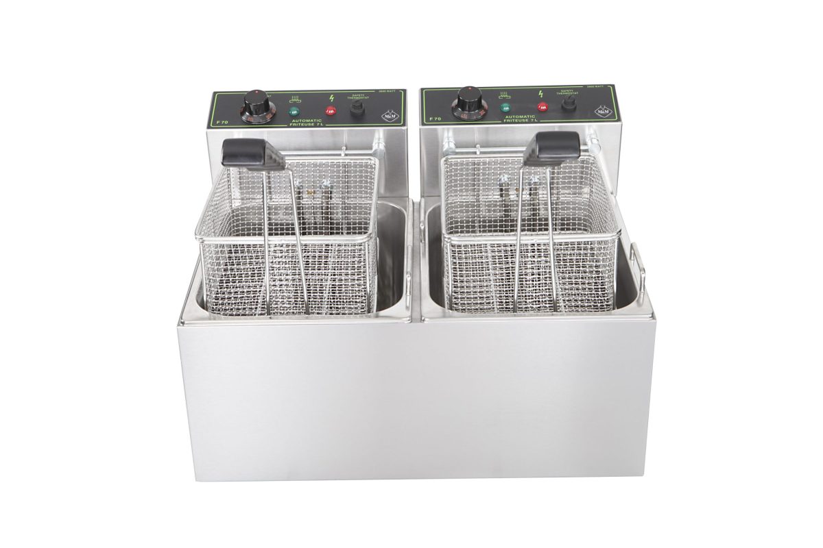 Φριτέζα Επαγγελματική Διπλη 7+7 LT  230V/2X3600W - 400V/2X4500W FR00310 ΚΩΔ.2778 - Image 2