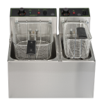 Φριτέζα Επαγγελματική Διπλη 7+4 LT 1Χ3600W + 1X2500W FR00235 ΚΩΔ.2789 - Image 2