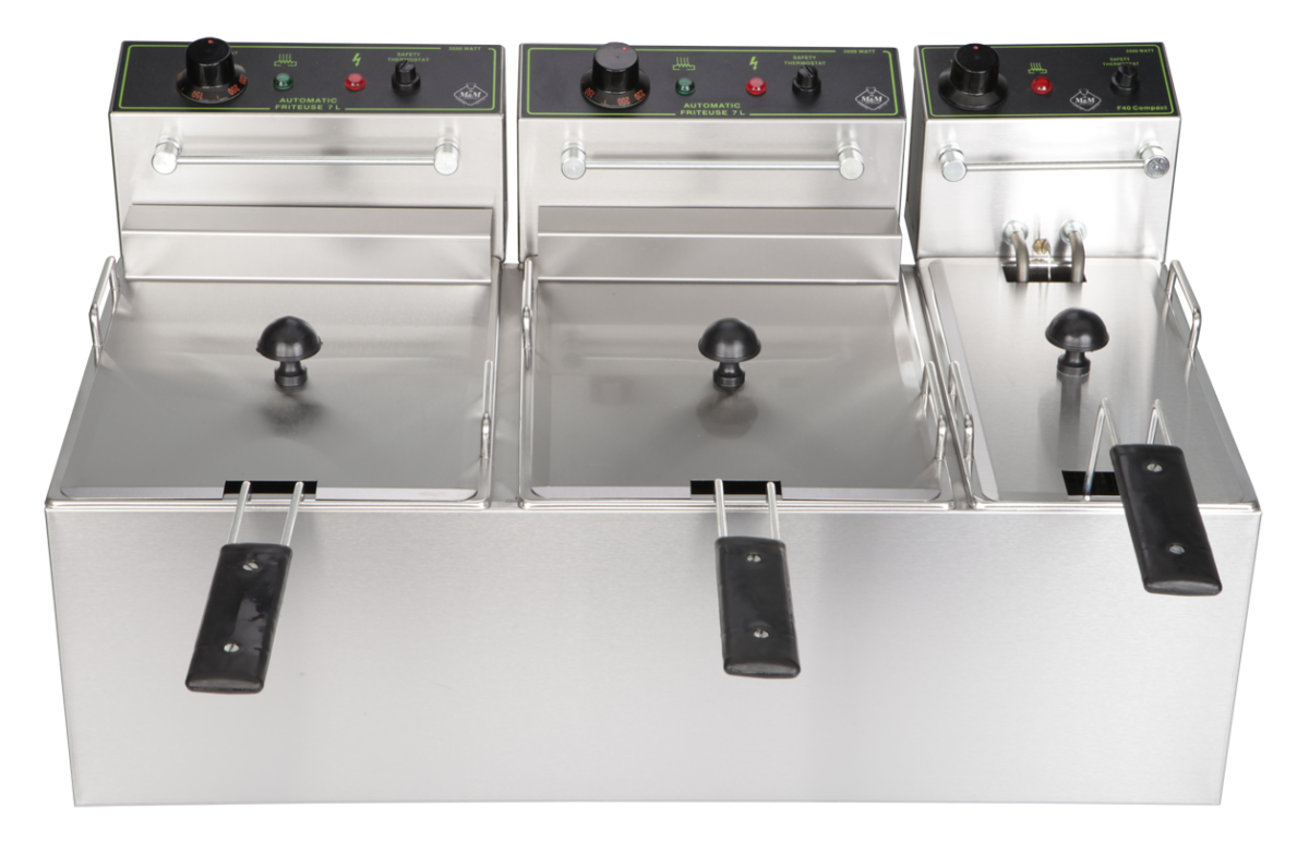 Φριτέζα Επαγγελματική Τριπλη 7+7+4 LT 2X3600W+1Χ2500W FR00360 ΚΩΔ.2792 - Image 2