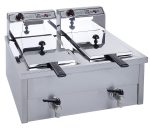Φριτέζα Επαγγελματική Διπλή 8+8 LT 2Χ3800W FR00330 ΚΩΔ2780 - Image 2
