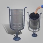 Επίστυλος απορριμματοδέκτης 35Lt x 1 κάδος, εξωτερικού χώρου ΚΩΔ.2830 - Image 5