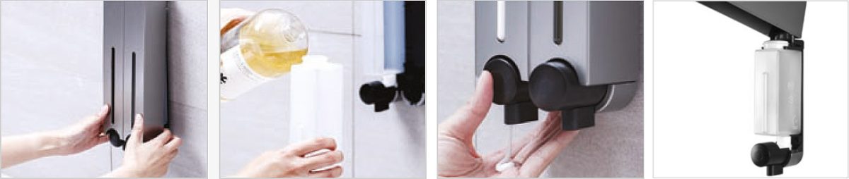 Συσκευές κρεμοσάπουνου μονές, 250 ml και 500ml σε 3 χρώματα ΚΩΔ.3204 - Image 3
