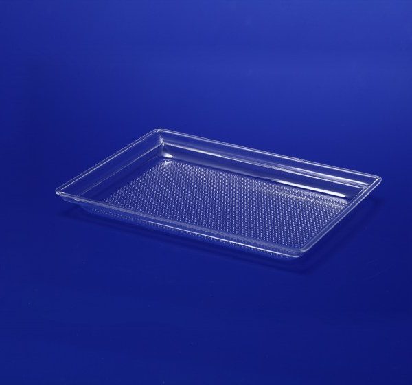 Δίσκος σαγρέ παραλληλόγραμμος από Plexiglass διαφανές σε ποικίλα μεγέθη. 12-300 ΚΩΔ.3199