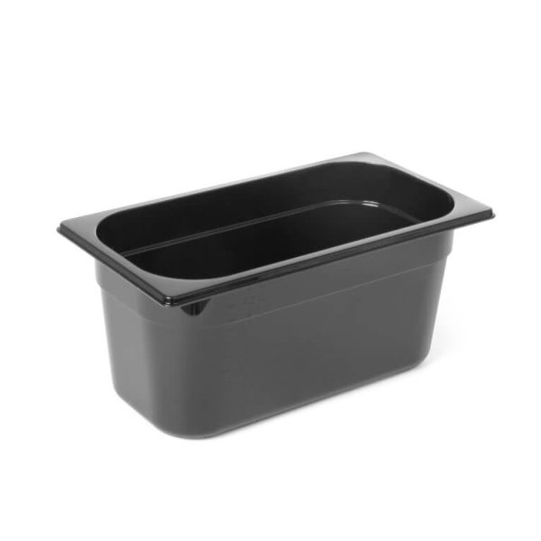 Δοχείο Μεταφορας αποθήκευσης τροφίμων GASTRONOM PC GN 1/4 polycarbonate μαύρη 23-45-135/ΚΩΔ.3241