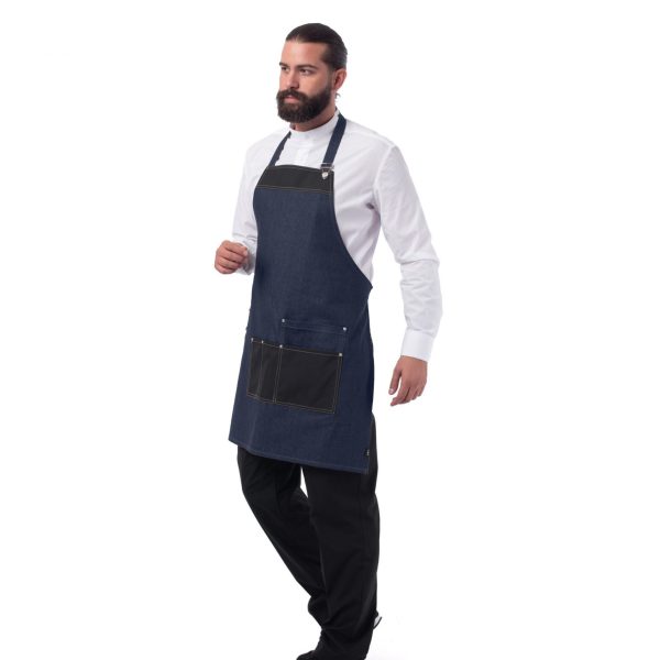 Ποδιά εργασίας λαιμου τζιν 67X76CM 333-1 Διαθέσιμη σε 5 χρώματα .Κωδ.2473