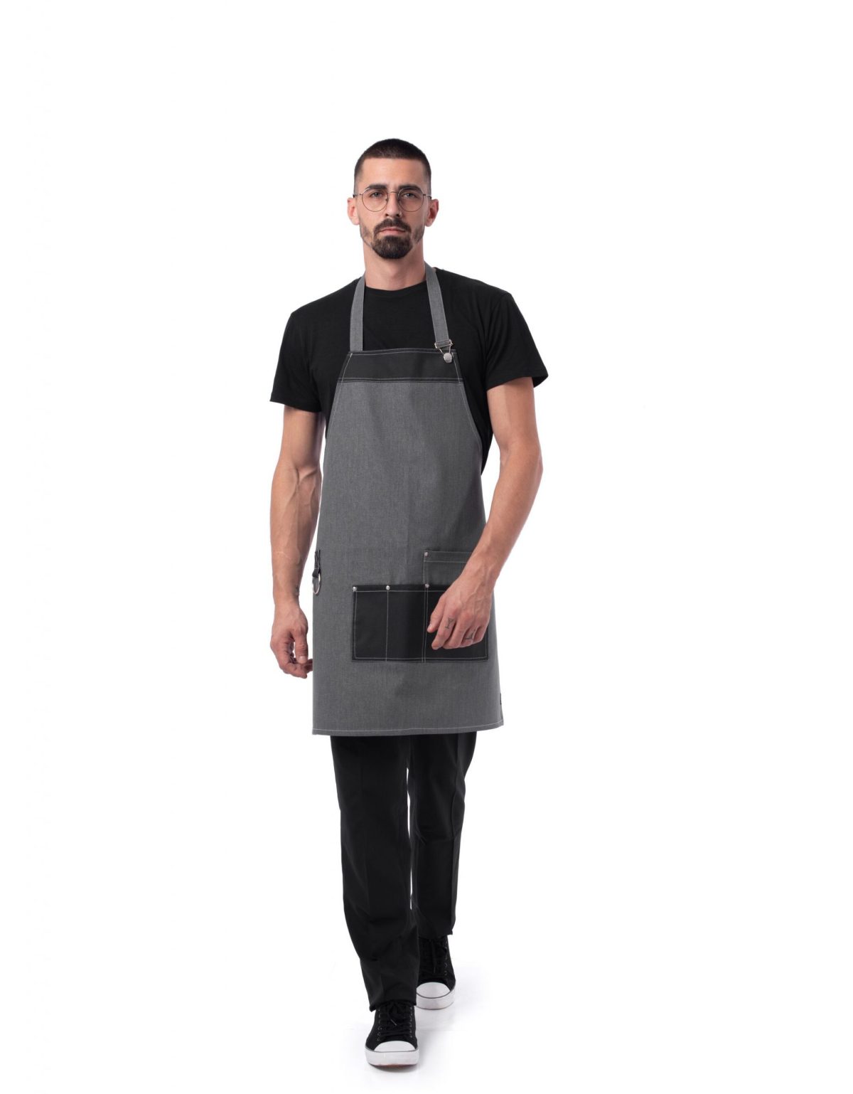 Ποδιά εργασίας λαιμου τζιν 67X76CM 333-1 Διαθέσιμη σε 5 χρώματα .Κωδ.2473 - Image 3