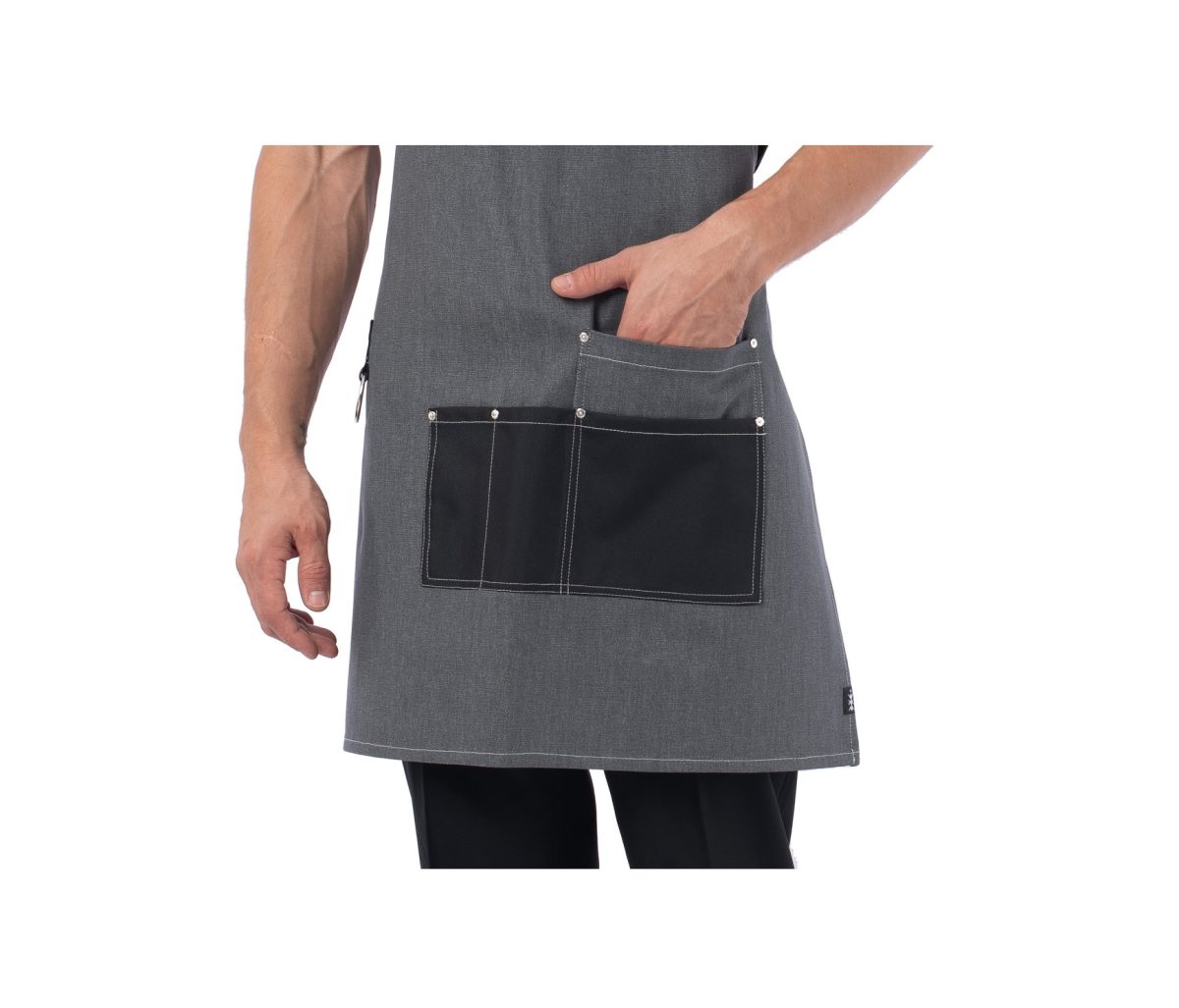 Ποδιά εργασίας λαιμου τζιν 67X76CM 333-1 Διαθέσιμη σε 5 χρώματα .Κωδ.2473 - Image 4