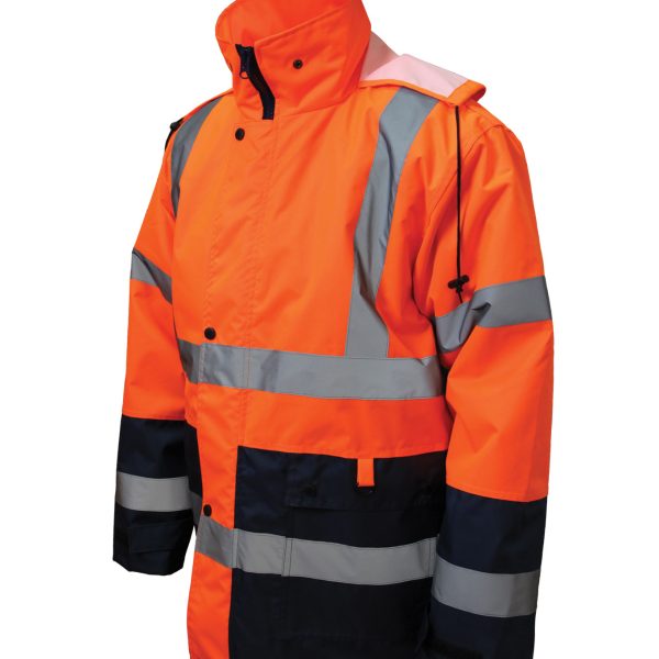 Αντανακλαστικό Parka Ψύχους 4 σε 1 Τζάκετ, μπουφάν και αμάνικο . Κωδ.3700