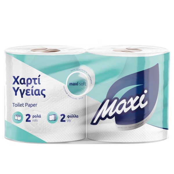 Χαρτί Υγείας Συσκευασία: 2 ρολά. Δέμα: 24 πακέτα Κωδ.3376