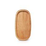 Χειροποίητο Ξύλινο Πιάτο Σκαφτό Alnus 25x13.5-30x13.5cm 080004 Kωδ.3412 - Image 2