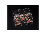Καφεκούτι με τρεις θήκες από Plexiglass διαφανές σε 2 διαστάσεις. 870/Κωδ.3437 - Image 2